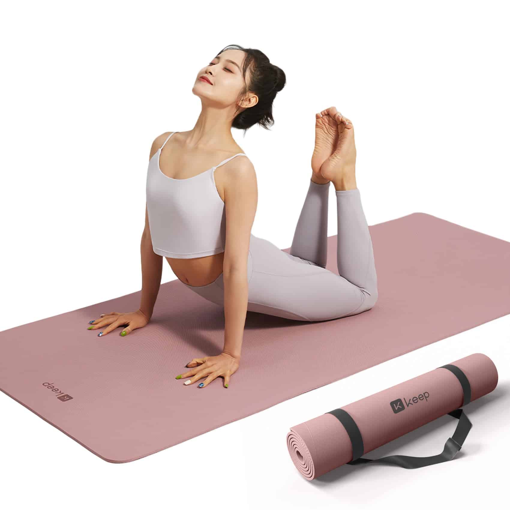 Tapete de Yoga KEEP antideslizante grande, extra largo y