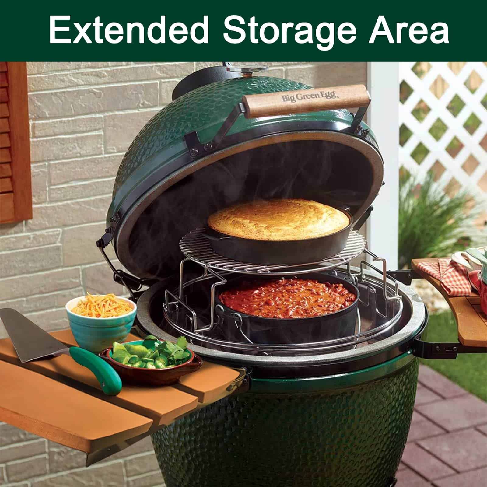 Tablas Laterales Quantfire Upgrade Plus Big Green Egg - Imagen 4