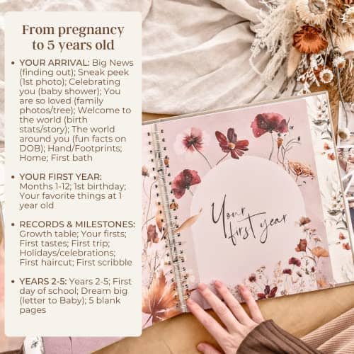 Álbum de recuerdos Peachly Baby Memory Book para niña | - Imagen 7