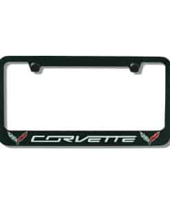 Marco de Placa de Licencia C7 Corvette con Doble Logo -