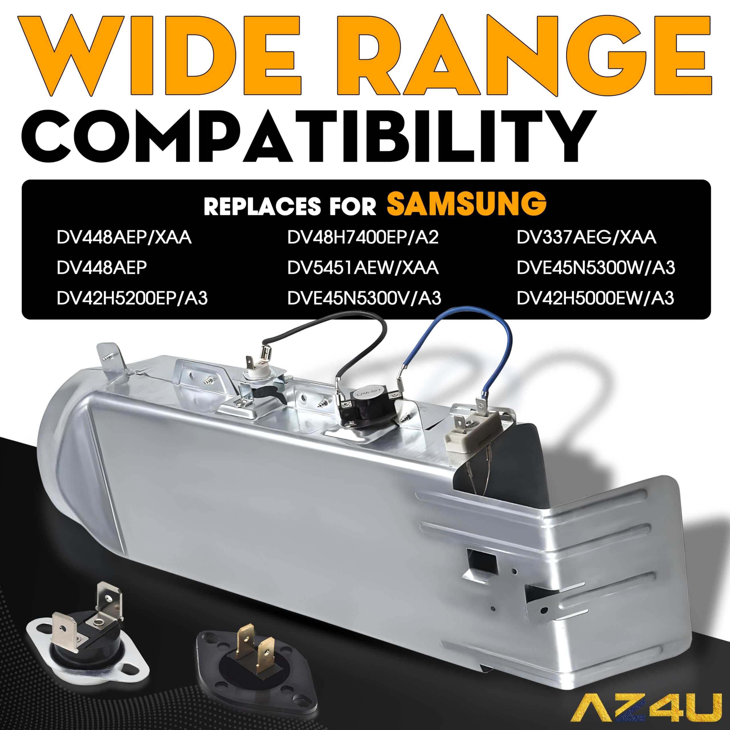 Ensamble de Elemento Calefactor de Secadora AZ4U Reemplaza - Imagen 4