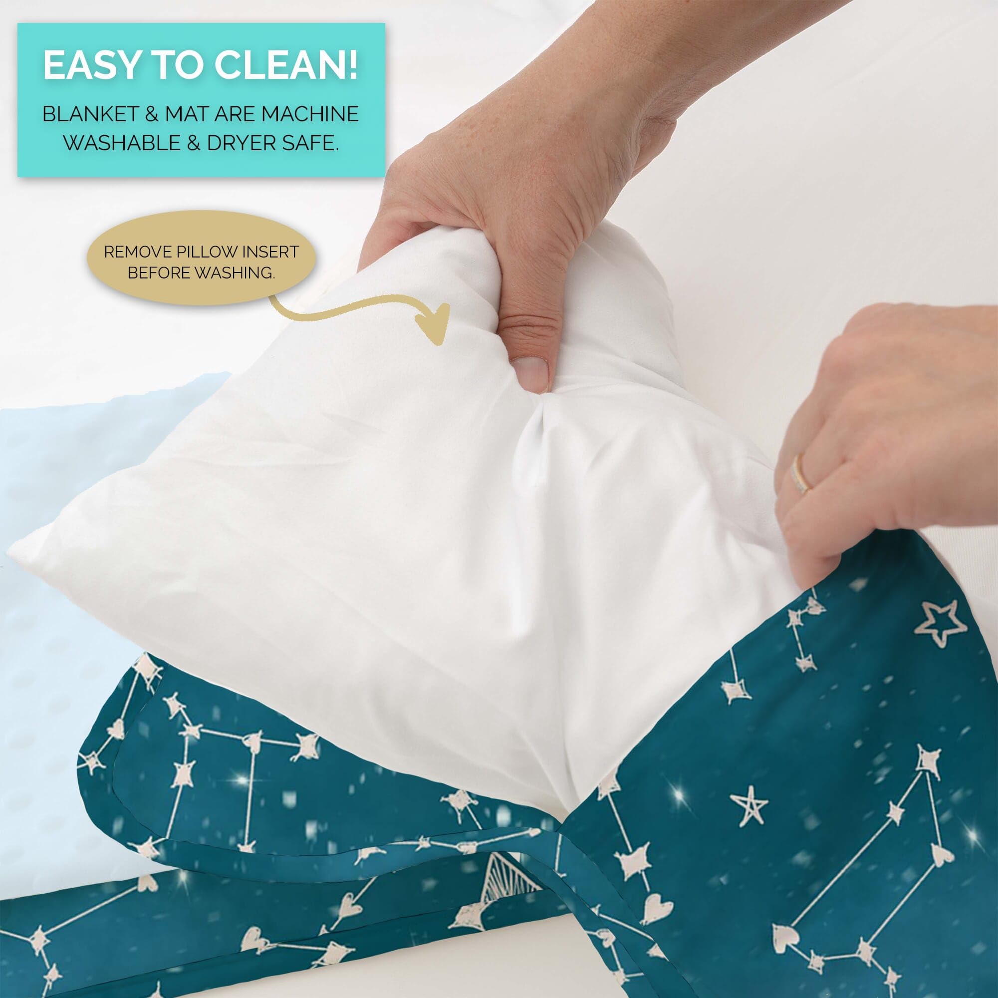 Colchoneta de Siesta para Niños - Saco de Dormir con - Imagen 5