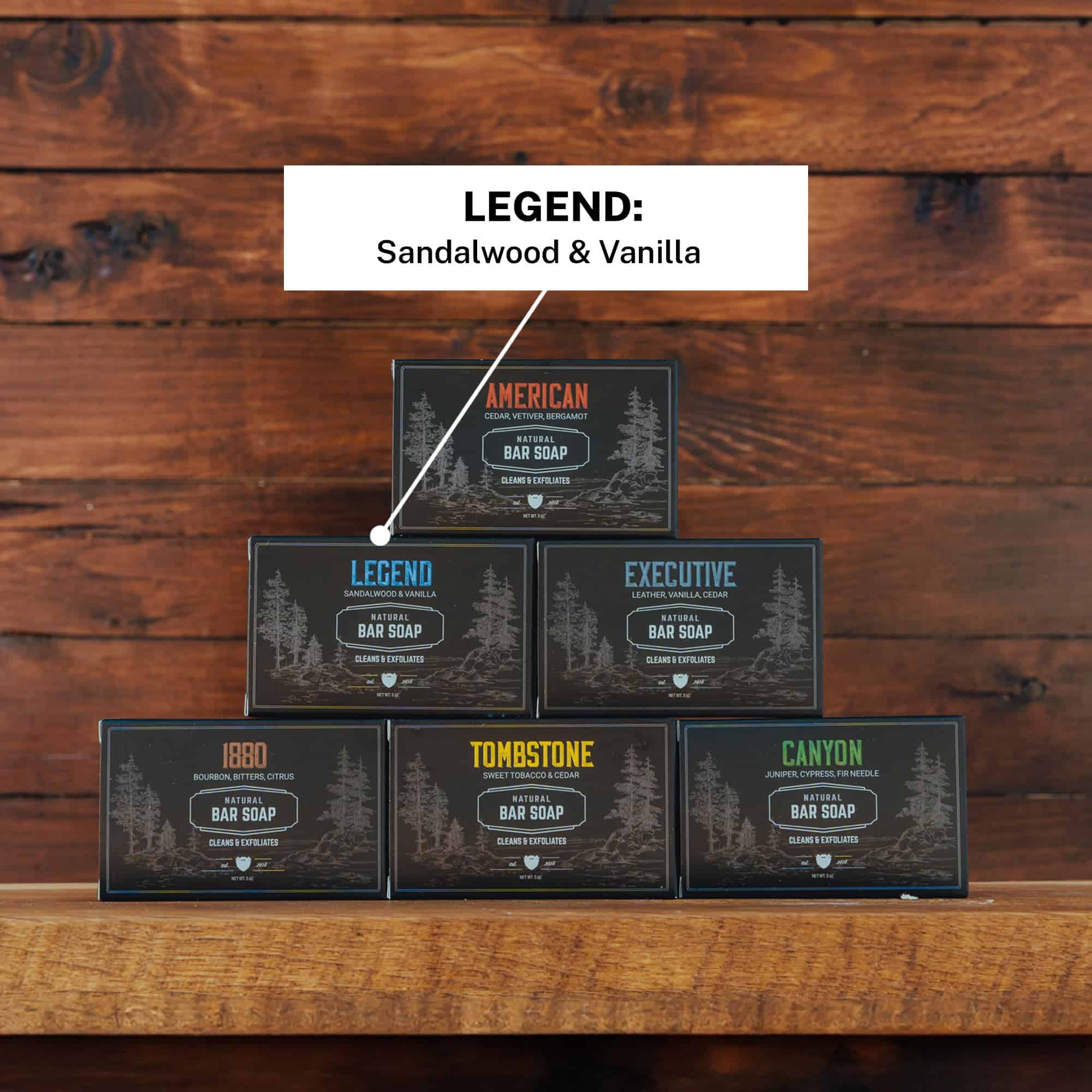 Jabón para hombres Live Bearded All-Natural, paquete de 6 - Imagen 6