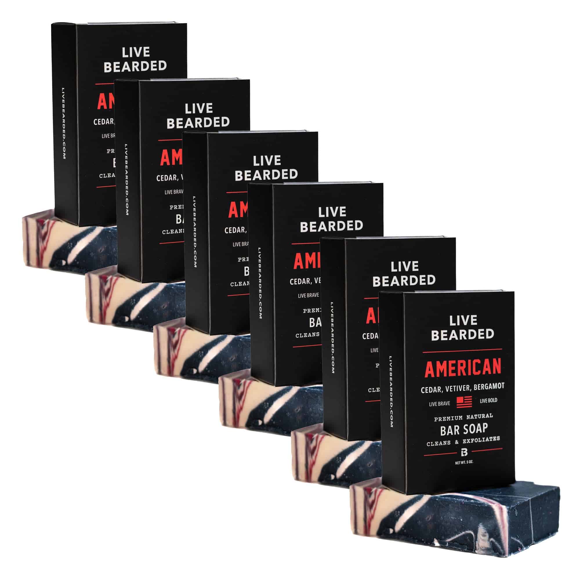 Jabón de Barra Todo Natural para Hombres de Live Bearded,
