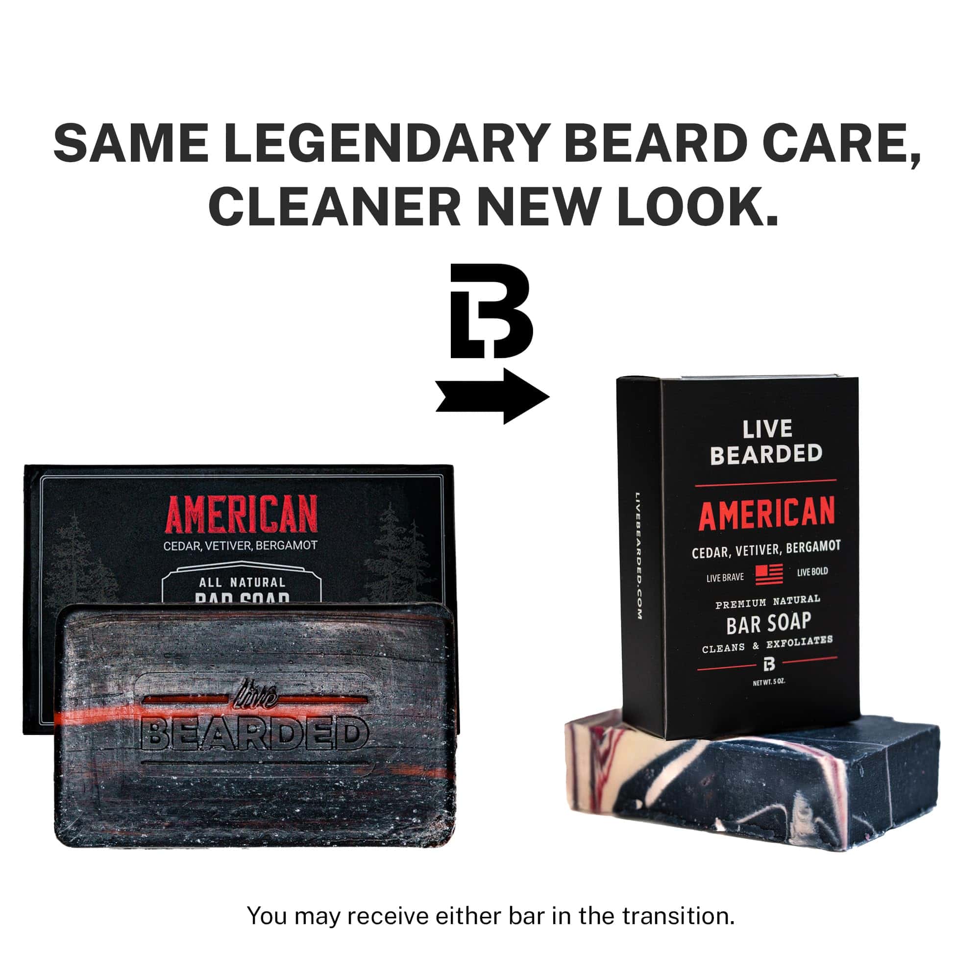 Jabón de Barra Todo Natural para Hombres de Live Bearded, - Imagen 3