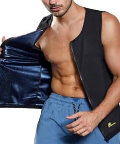 Chaleco de Sauna para Hombres Gowhods con Cierre Trasero 3XL