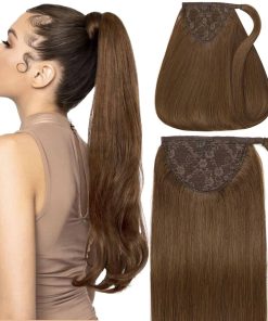 Extensión de Cola de Caballo Caliee Envoltura de Cola de