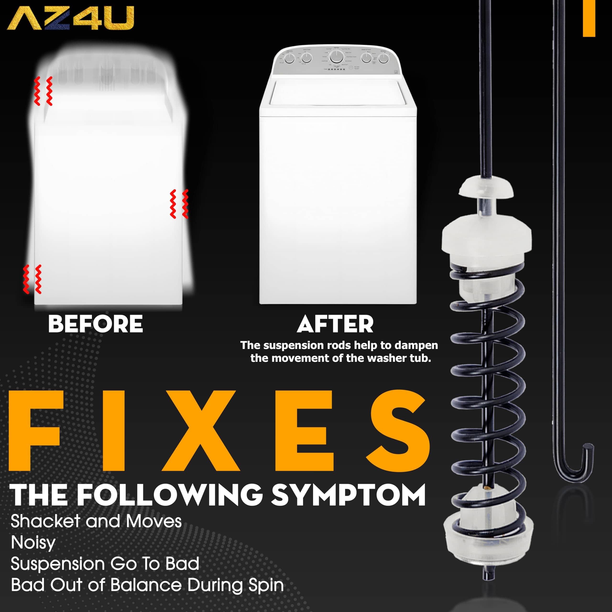 Kit de 4Pzs Reemplazo del Juego de Varillas de Suspensión - Imagen 5