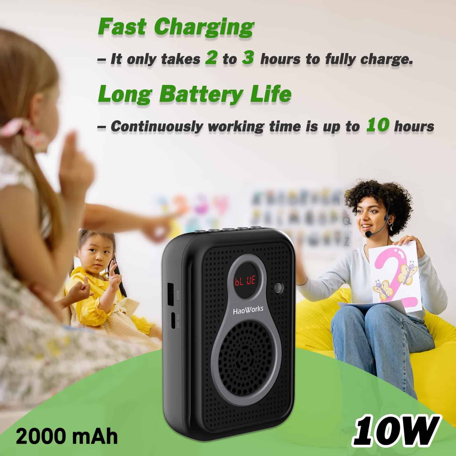 Amplificador de Voz Portátil Ligero Mini y Micrófono con - Imagen 5