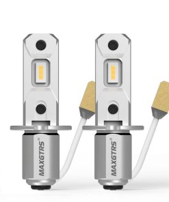 Bombillas LED MAXGTRS H3 3000K Dorado, 300% más brillante,