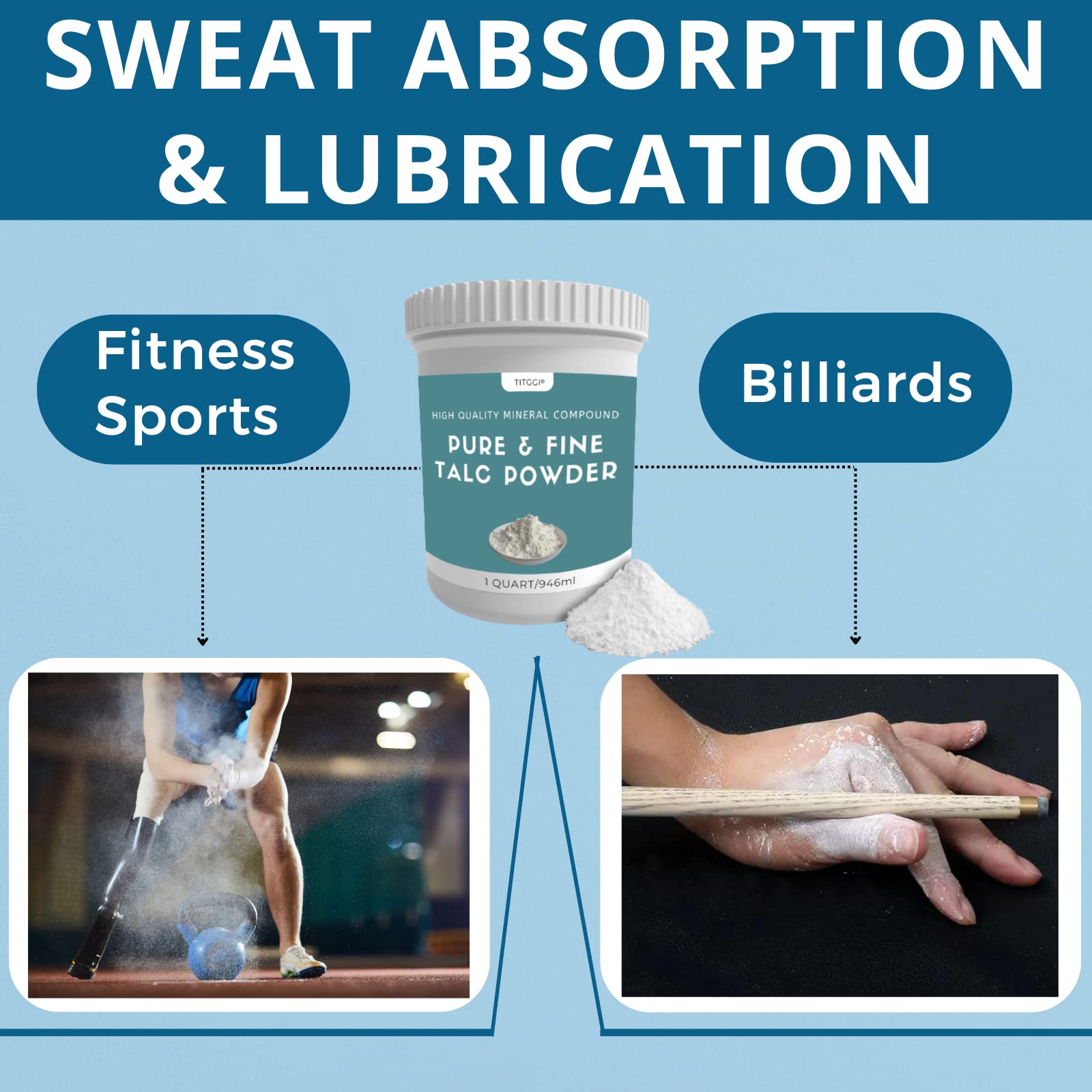 1 Cuarto Súper Pureza Talco en Polvo, Polvo de Talco - Imagen 7