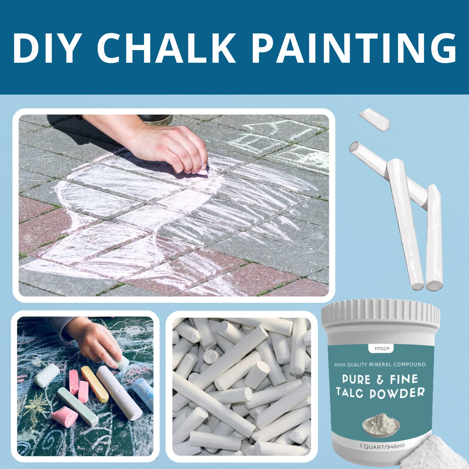 1 Cuarto Súper Pureza Talco en Polvo, Polvo de Talco - Imagen 6