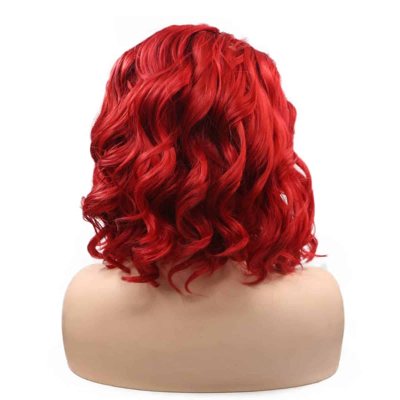 Pelucas Bob Rojas para Mujeres Negras Onduladas de Encaje - Imagen 5