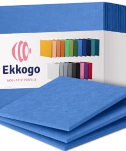 Paneles Acústicos Ekkogo 12-Pack - 12"X12"X0.4" - Absorción