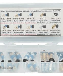 Kit de purgadores de frenos de velocidad de 6 tamaños, 12