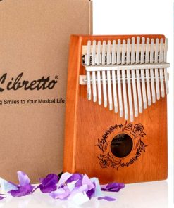 Kalimba Libretto de Madera Maciza de 17 Teclas, Piano de
