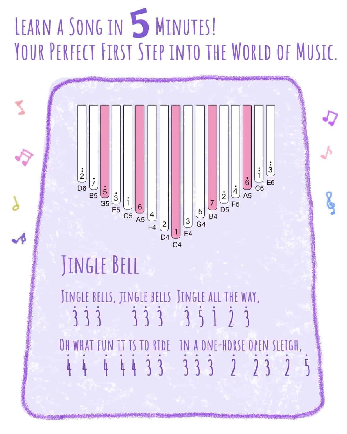 Kalimba Libretto de Madera Maciza de 17 Teclas, Piano de - Imagen 5