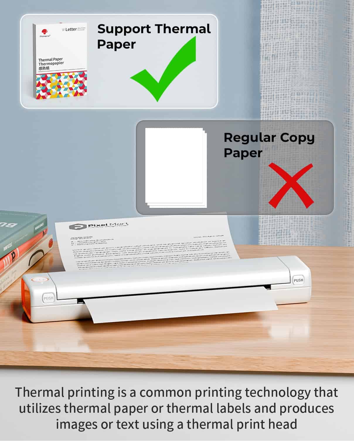 Impresoras Portátiles Inalámbricas Phomemo M08F para - Imagen 7