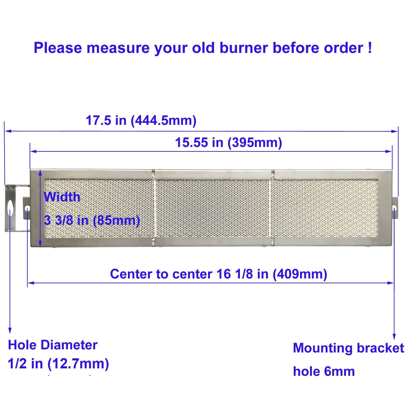 Quemador de Cerámica Infrarrojo para Asador Posterior de - Imagen 3
