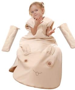 Saco de dormir con cremallera de 3 vías para -Forma de conej