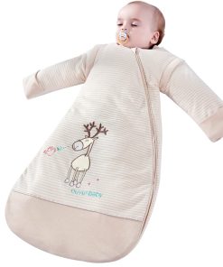 Saco de dormir con cremallera de 3 vías para -Forma de alce