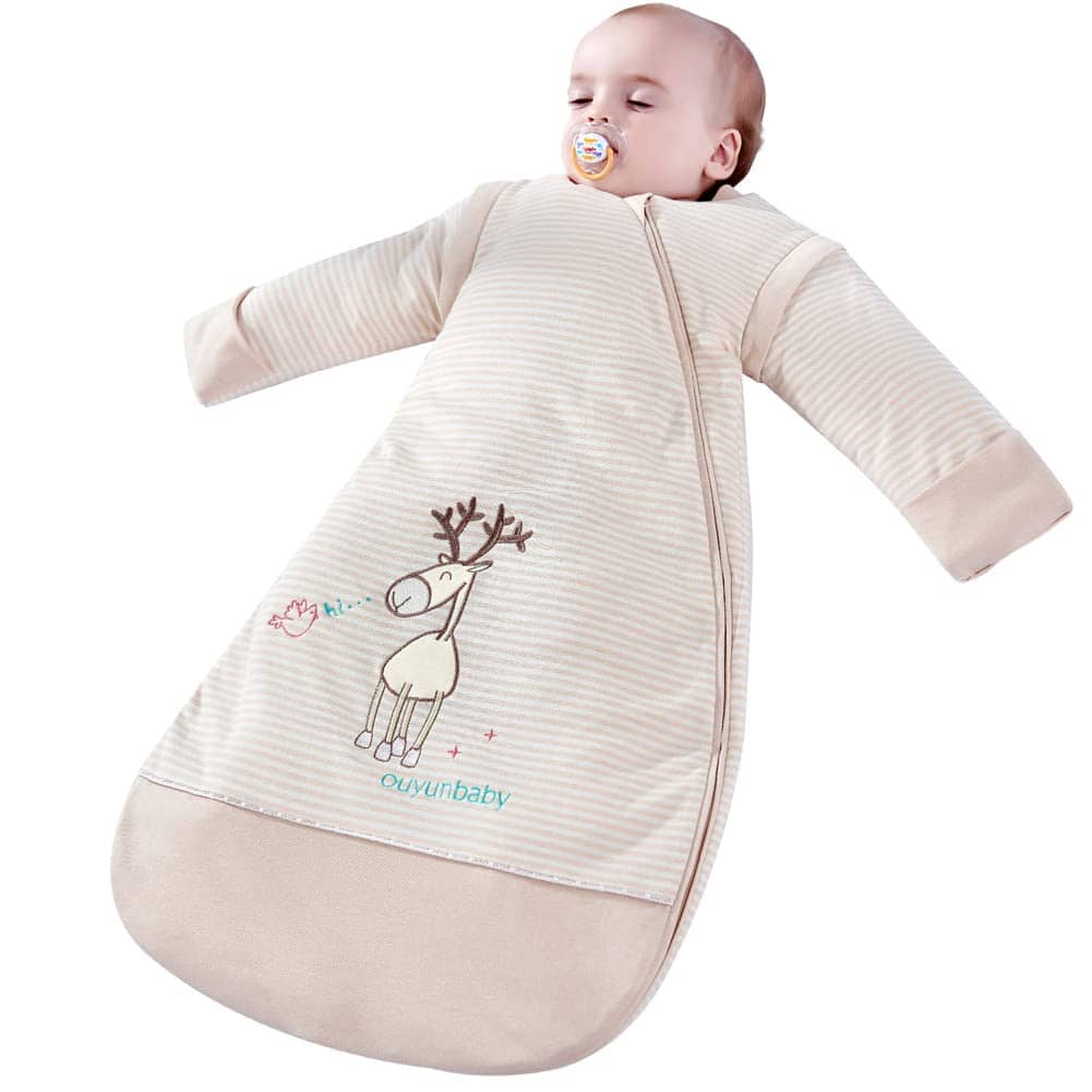 Saco de dormir con cremallera de 3 vías para -Forma de alce