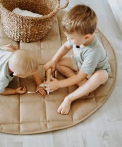 Tapete de juego acolchado acolchado de cuero de 47" 120 cm