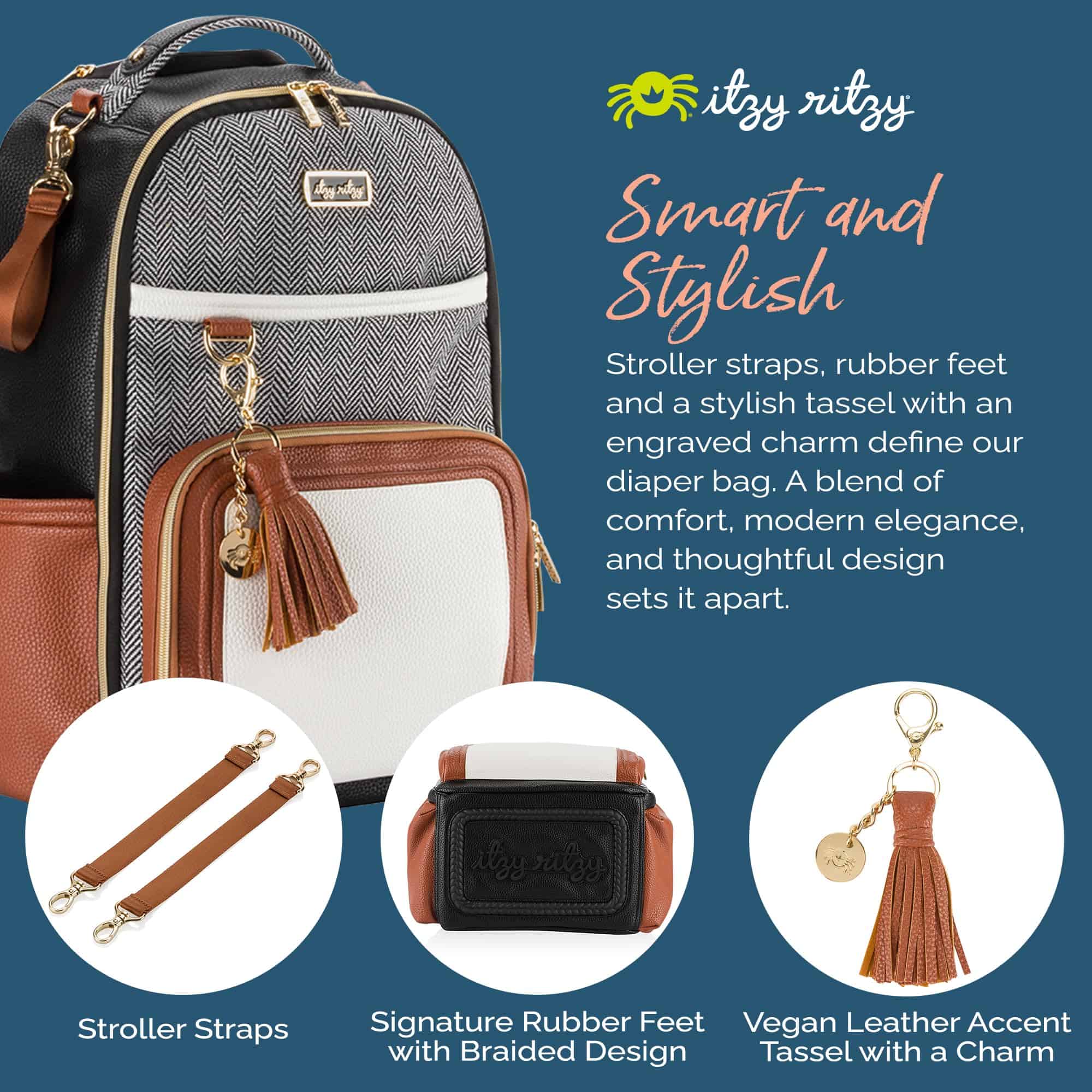 Itzy Ritzy Mochila para Pañales - Gran Capacidad Boss Plus - Imagen 8