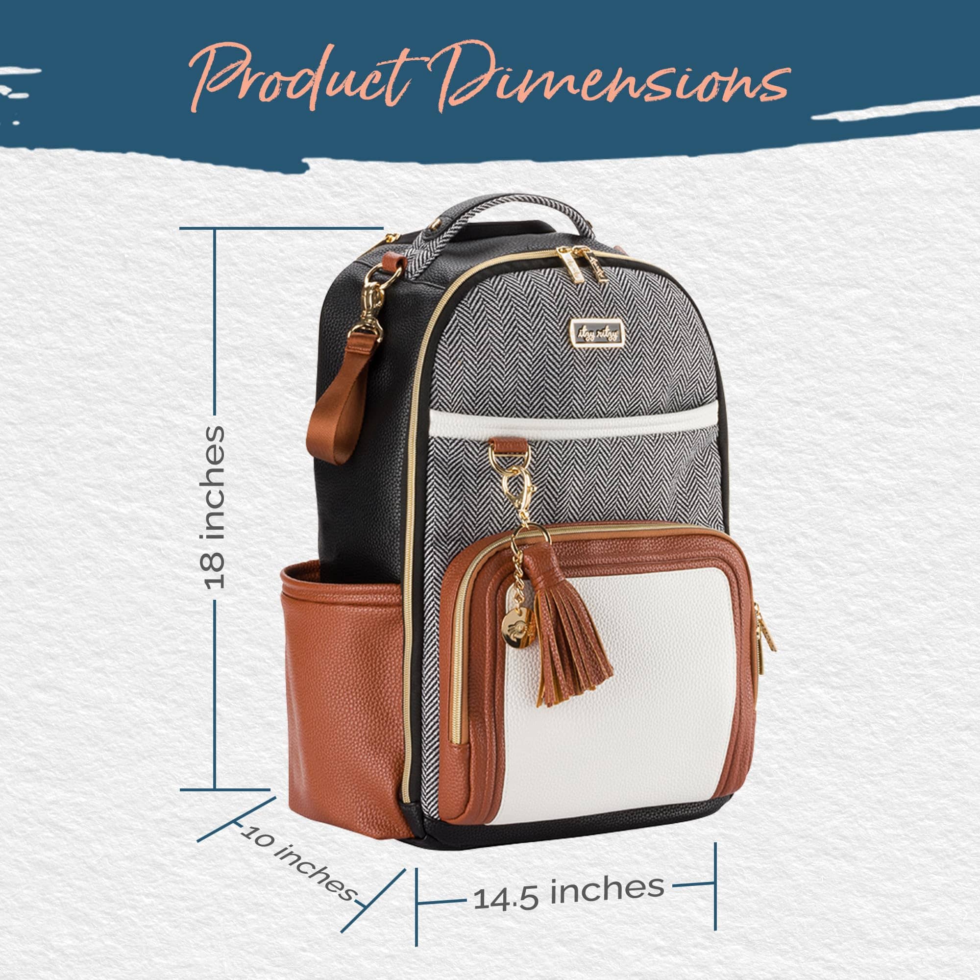 Itzy Ritzy Mochila para Pañales - Gran Capacidad Boss Plus - Imagen 9