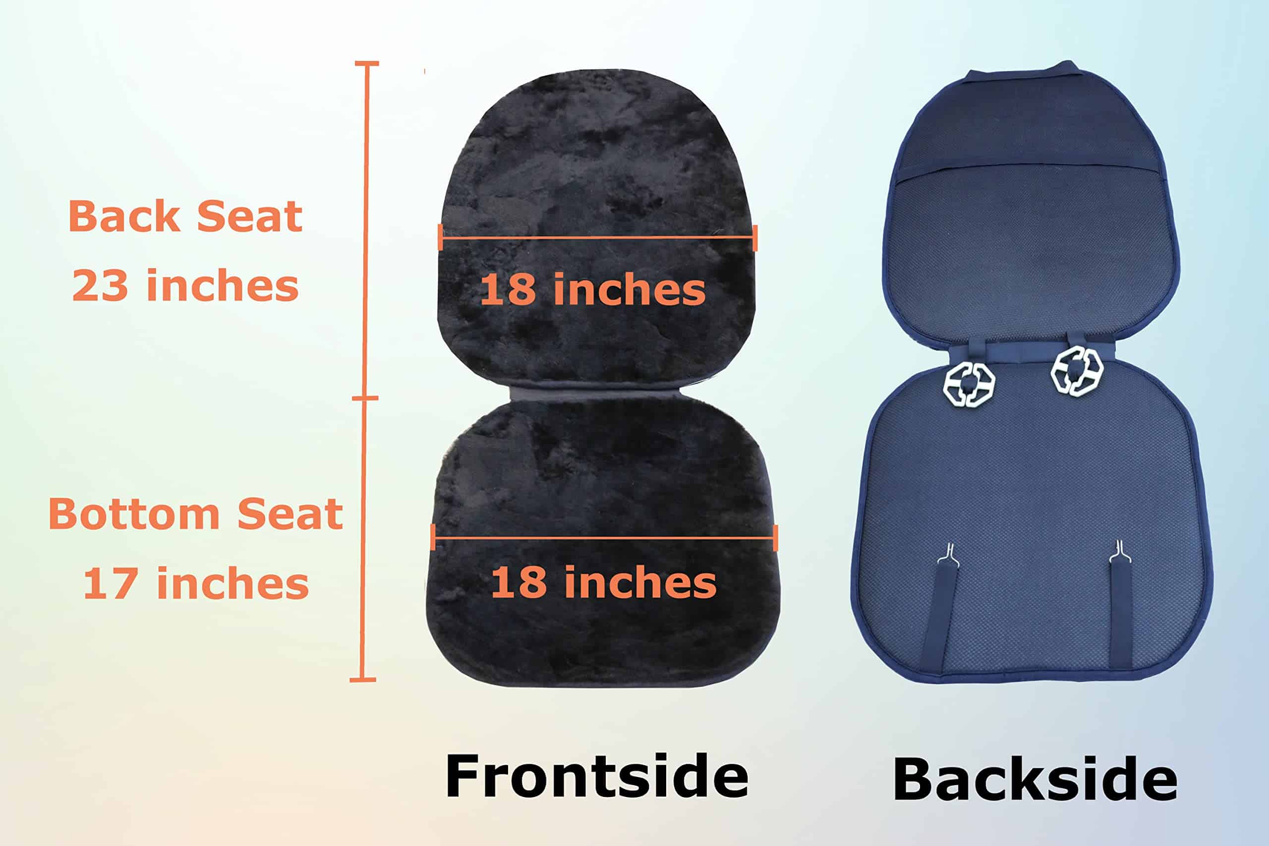 Cubiertas de Asiento de Coche de Piel de Oveja Genuina - Imagen 7