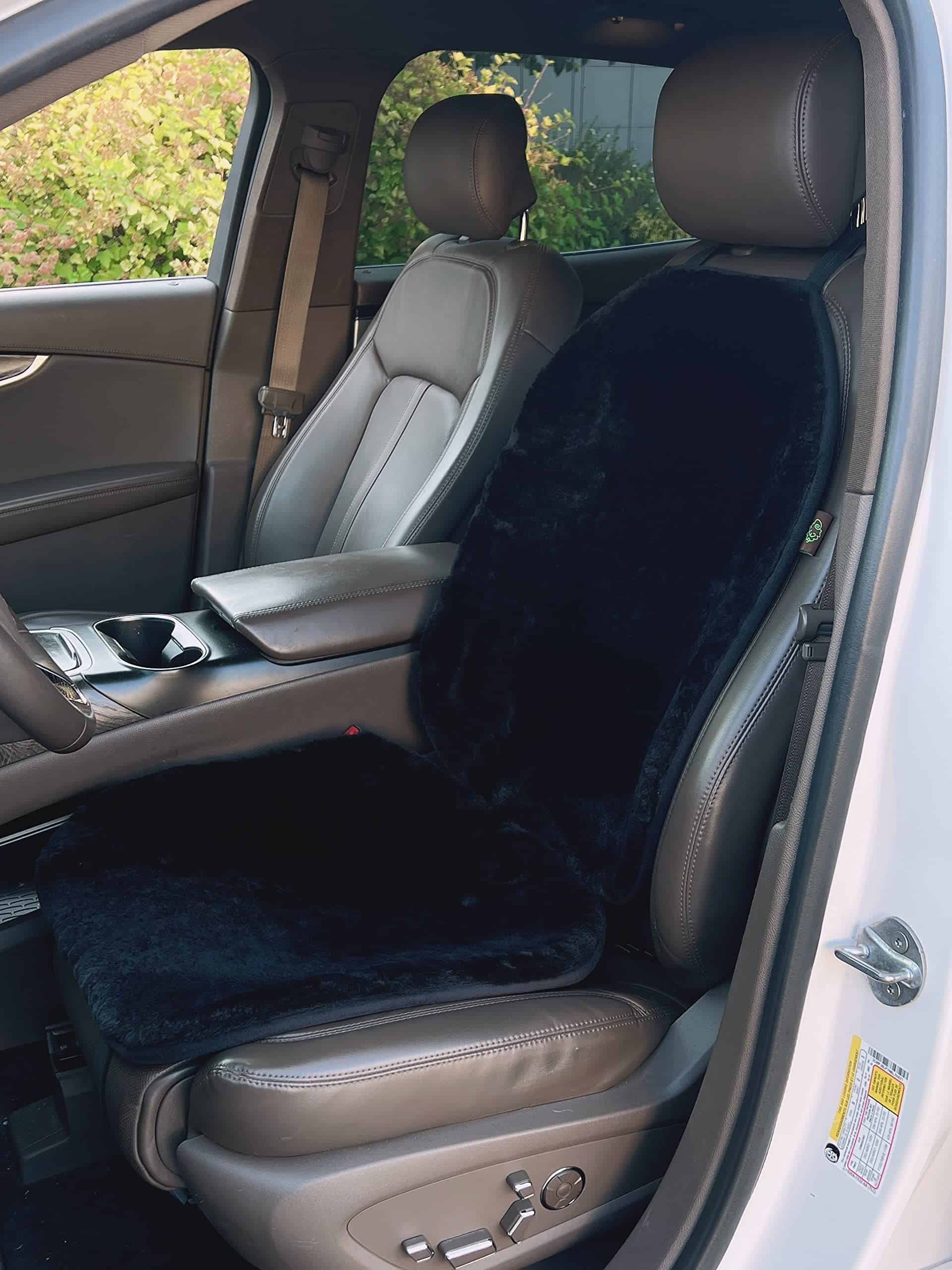 Cubiertas de Asiento de Coche de Piel de Oveja Genuina - Imagen 3