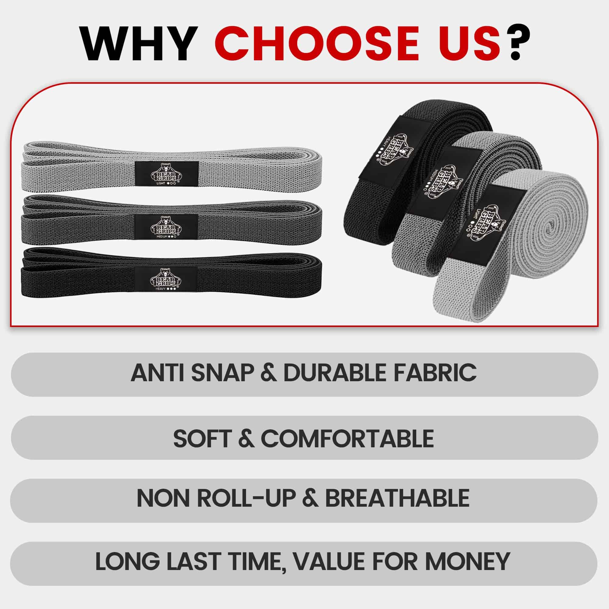 Bandas de Resistencia Bear Grips para Entrenamientos - - Imagen 4