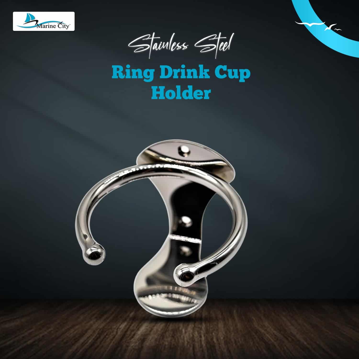 Portavasos de Anillo Universal para Barcos MARINE CITY, - Imagen 3