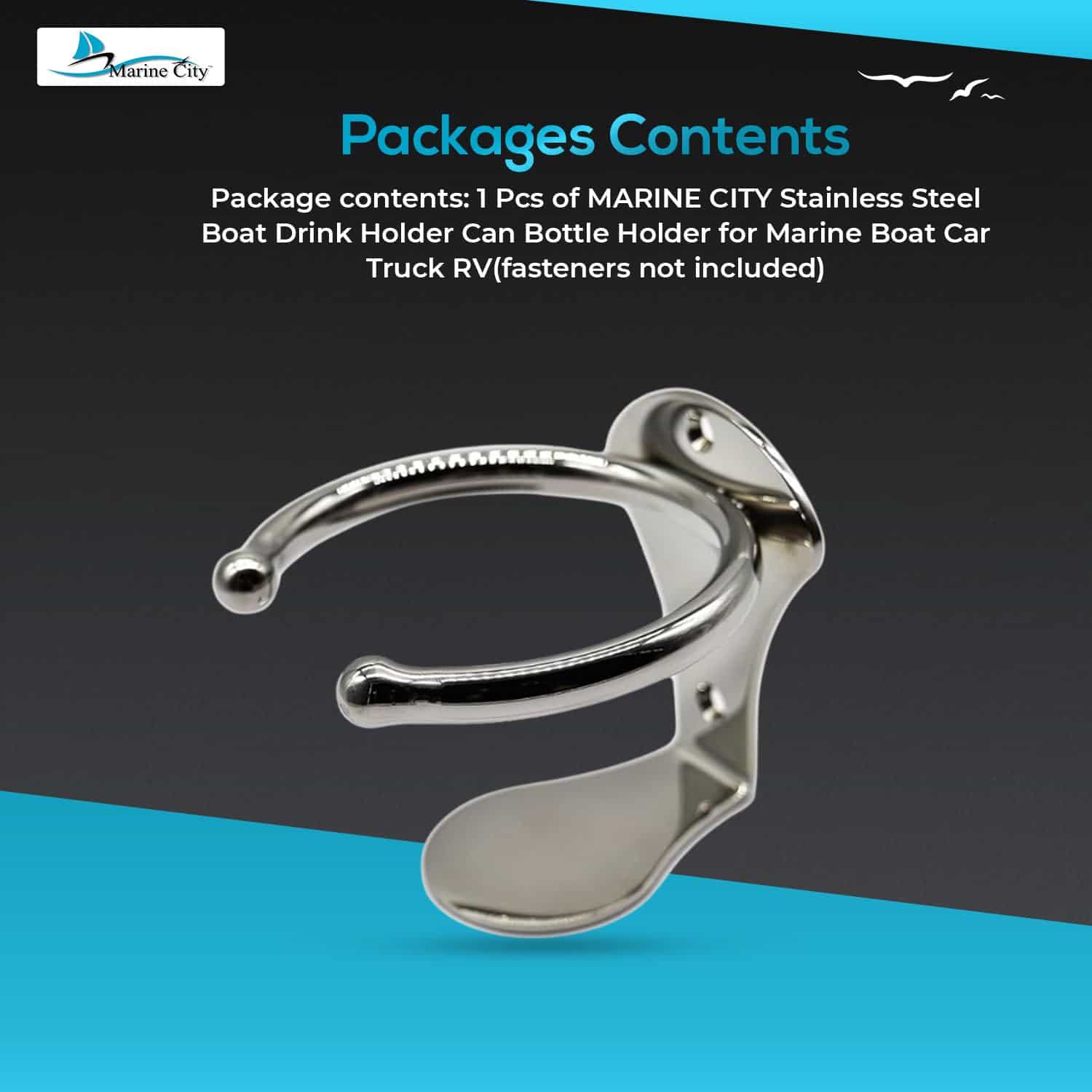 Portavasos de Anillo Universal para Barcos MARINE CITY, - Imagen 8