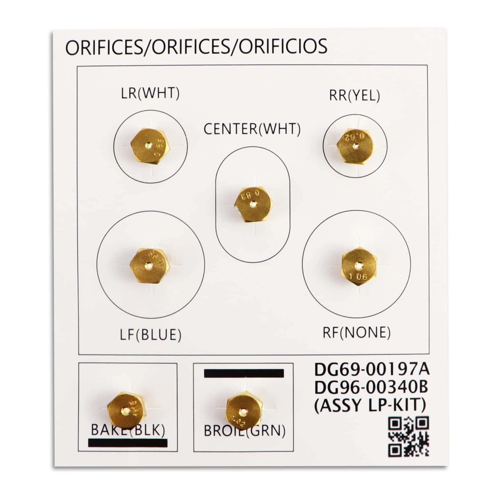 Kit de Conversión de Horno a Gas DG96-00340B, Kit de