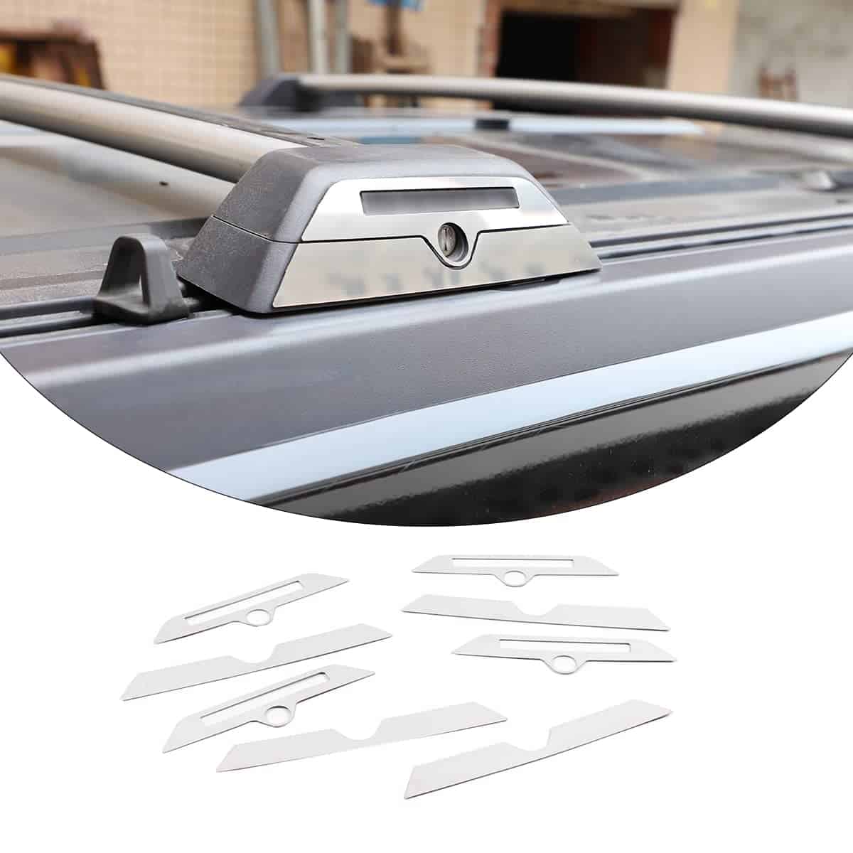 Portaequipajes de acero inoxidable compatible con Hummer H3