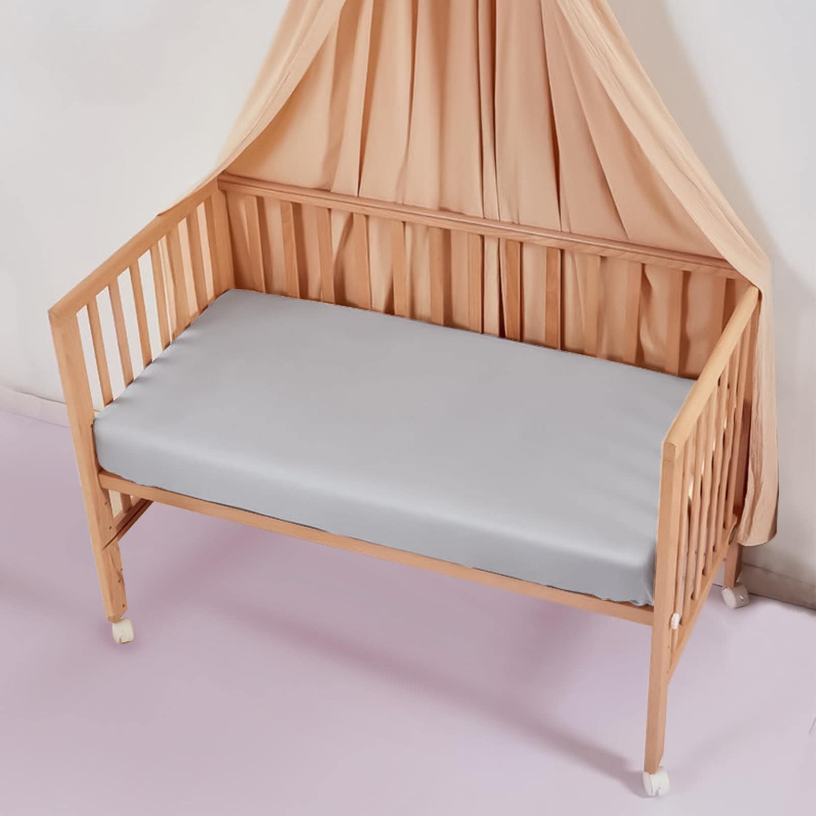 Sábana de Cuna de Seda de Morera para Bebé Niño/Niña,