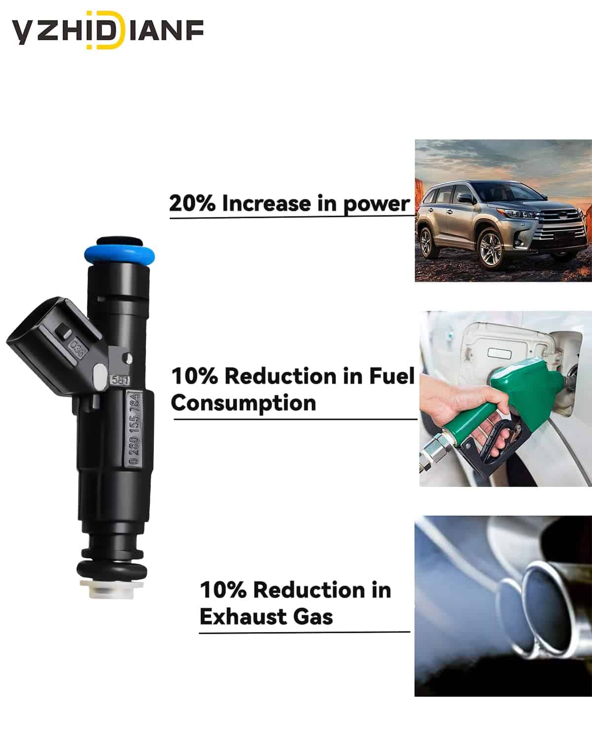 Inyectores de Combustible YZHIDIANF 0280155784 Para Dodge - Imagen 4