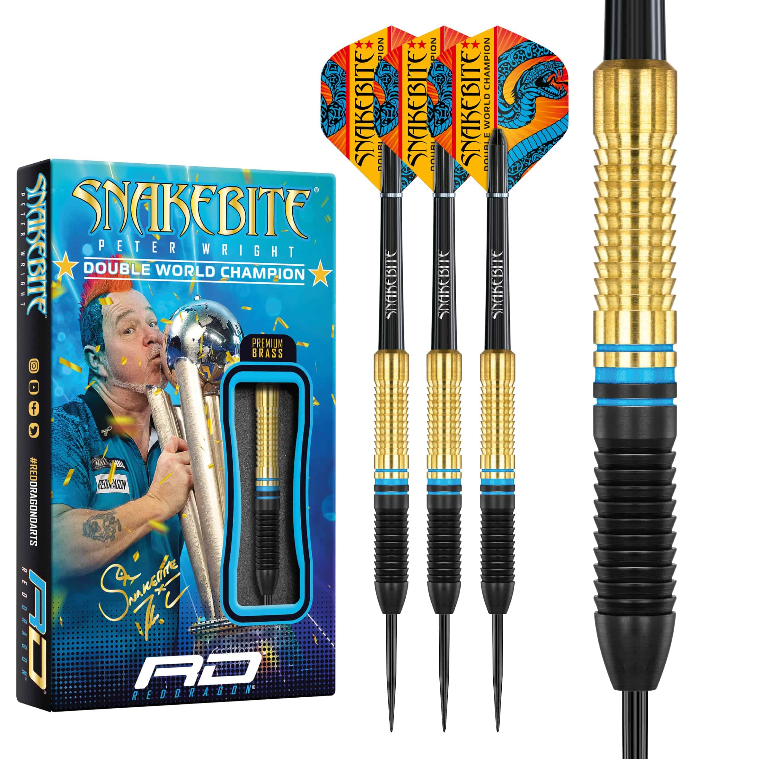 Set de Dardos RED DRAGON Peter Wright Snakebite Campeón