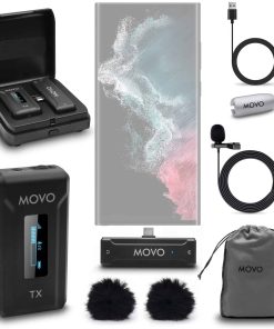 Movo WMX-2-C Micrófono Inalámbrico para Android con Estuche