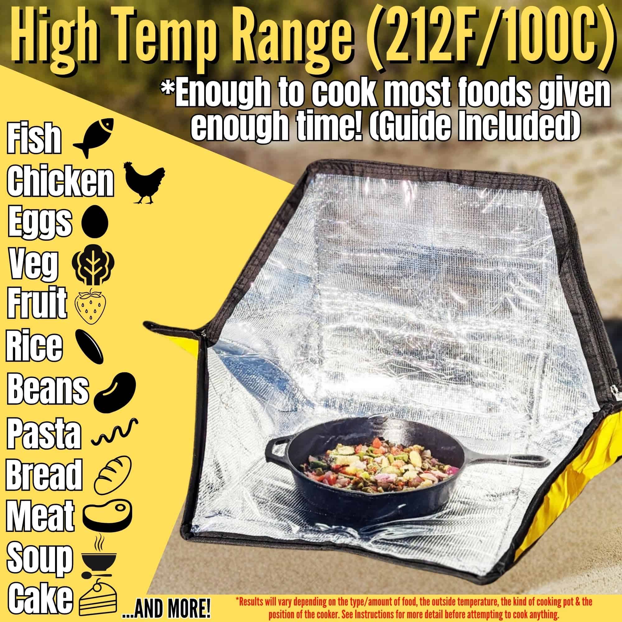 Horno Solar Premium Energy Wise, Cocina Solar Portátil para - Imagen 3