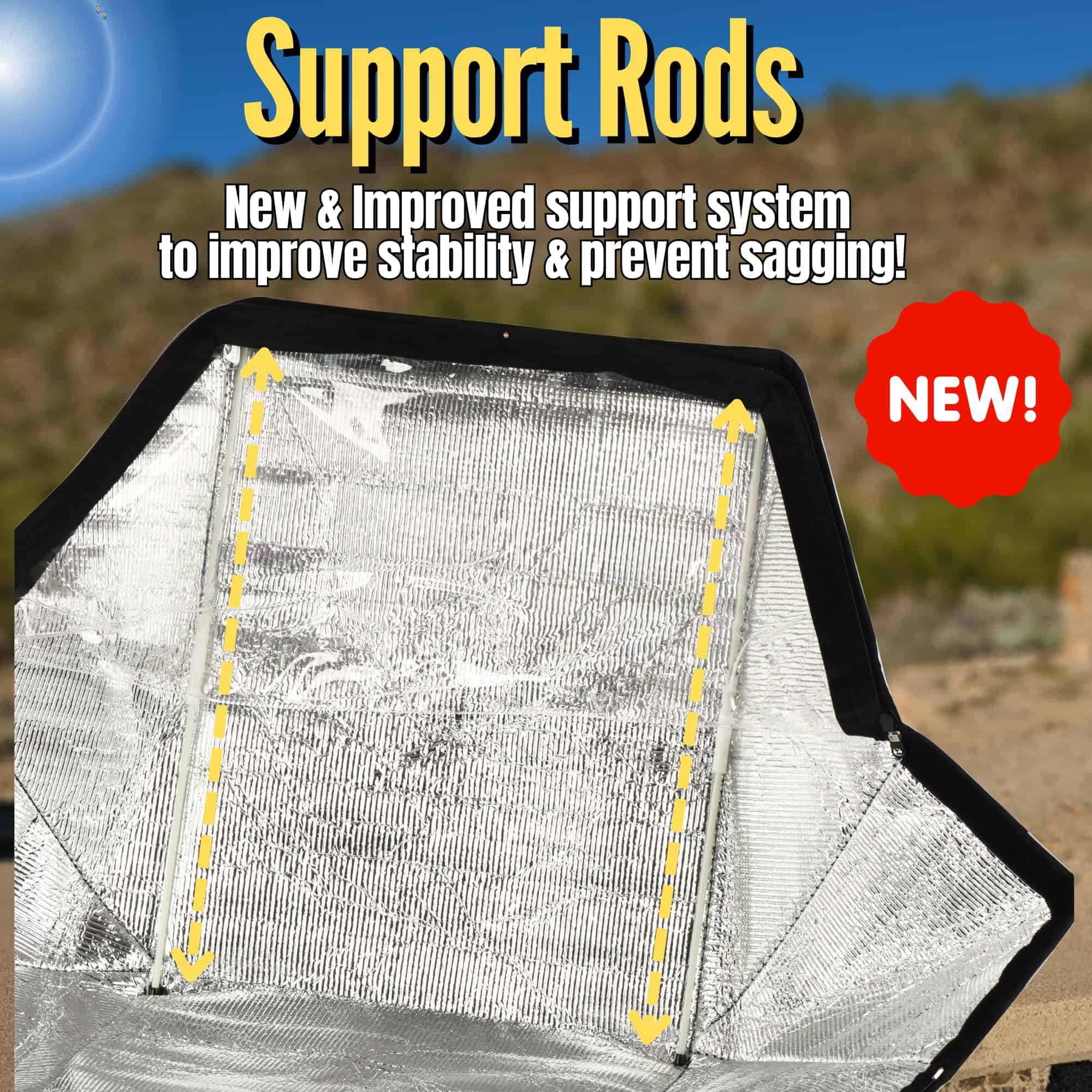 Horno Solar Premium Energy Wise, Cocina Solar Portátil para - Imagen 5