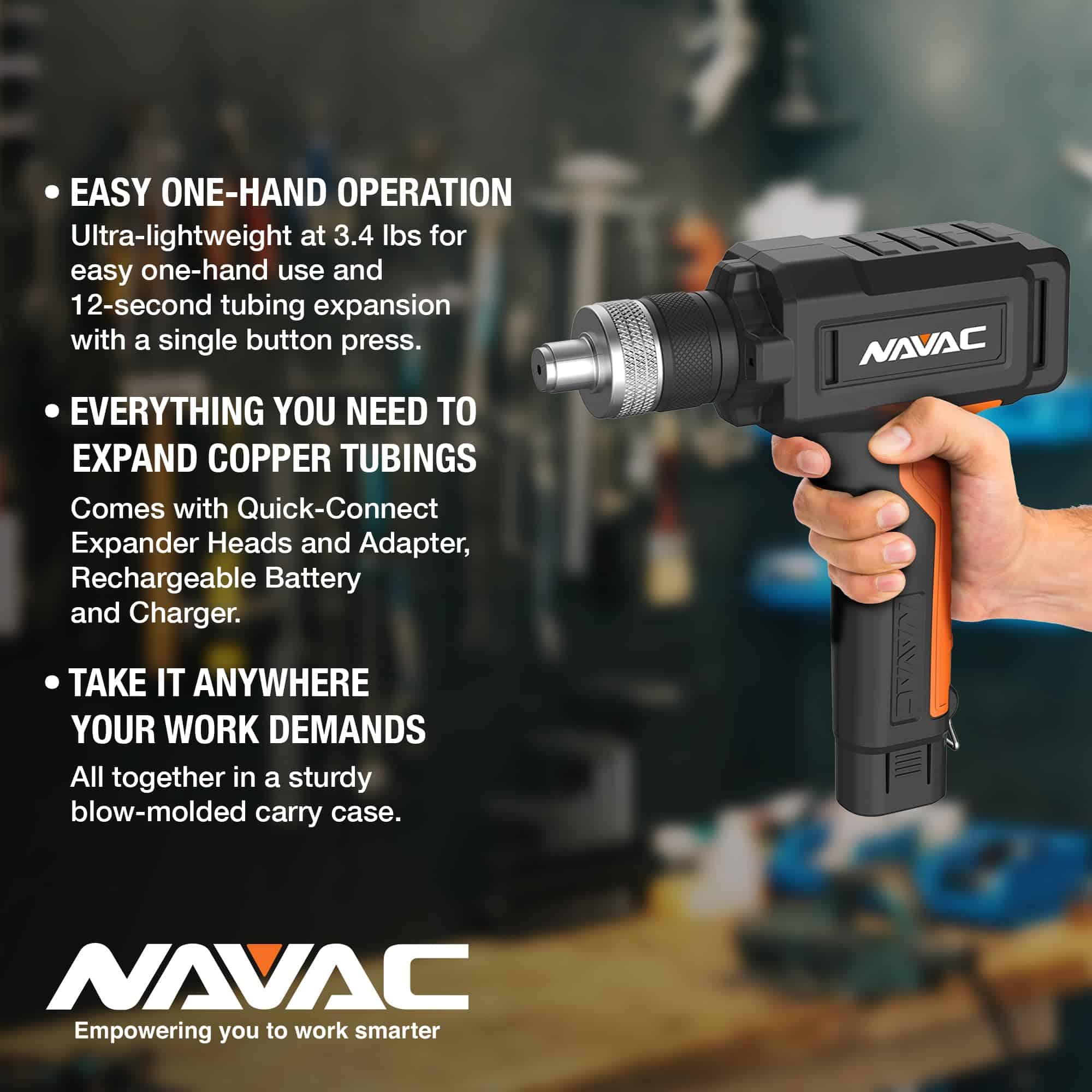 Expansor de Tubos de Energía Navac NTE11L - Herramienta de - Imagen 6