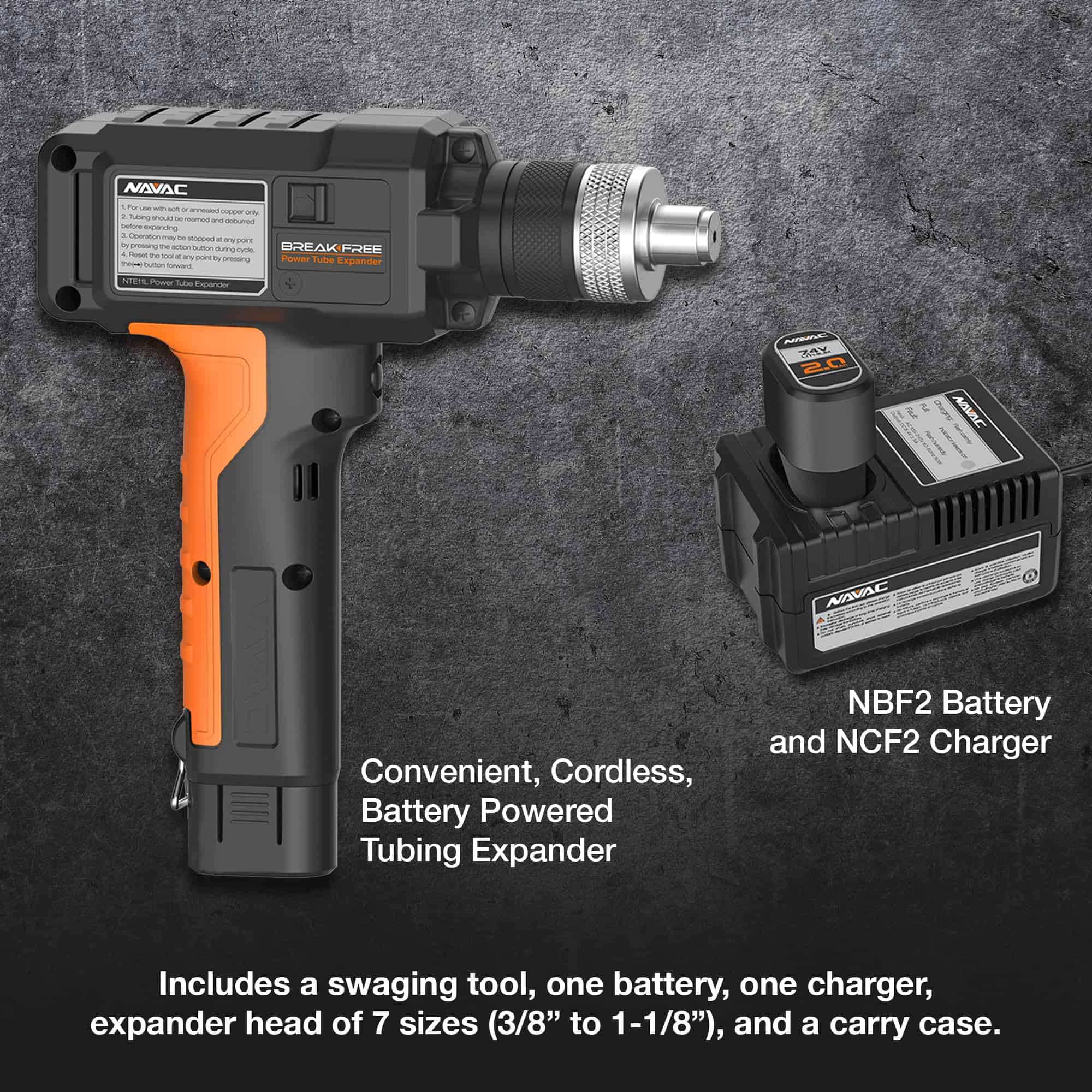 Expansor de Tubos de Energía Navac NTE11L - Herramienta de - Imagen 3