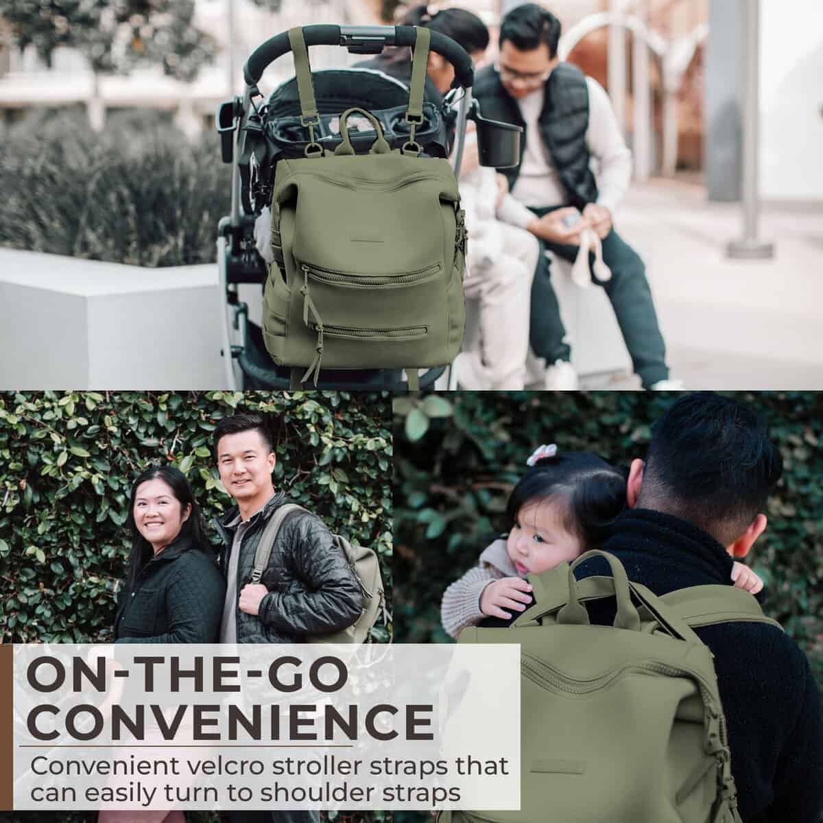 Bolso de pañales de neopreno BUNSO Baby, mochila - Imagen 7