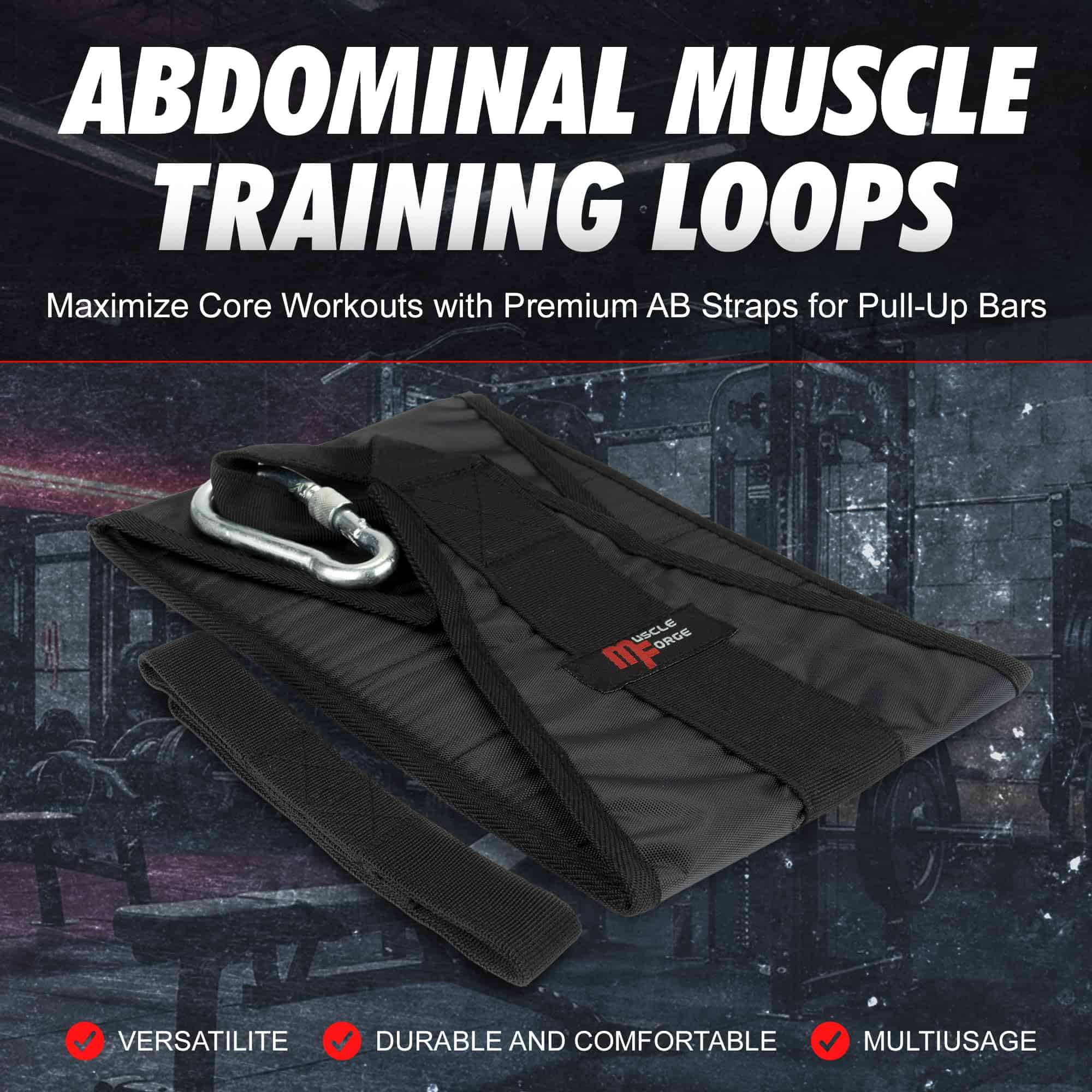 MuscleForge Colgantes para abdominales para barra de - Imagen 7