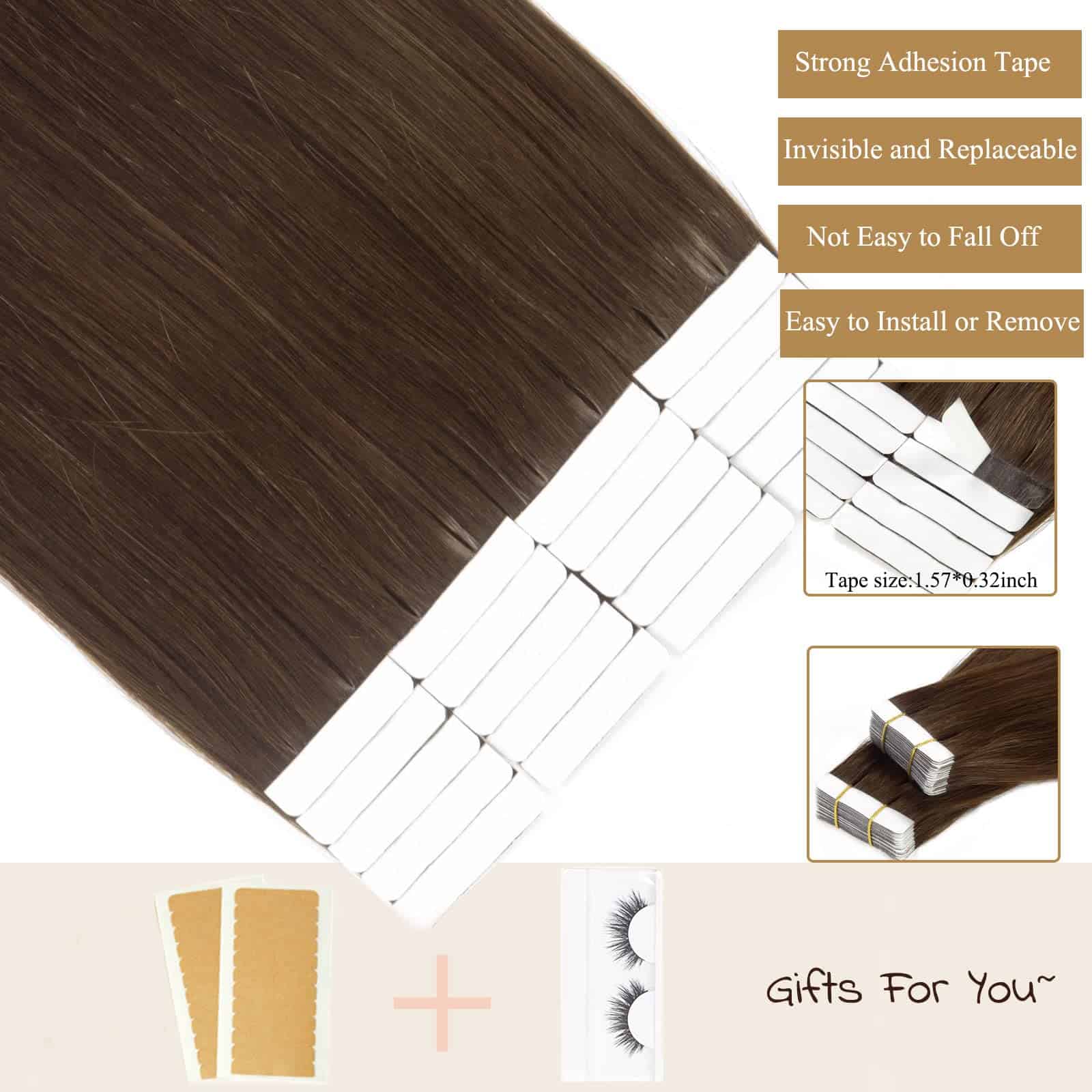 Extensiones de Cabello en Cinta Loxxy Cabello Humano Real - Imagen 4