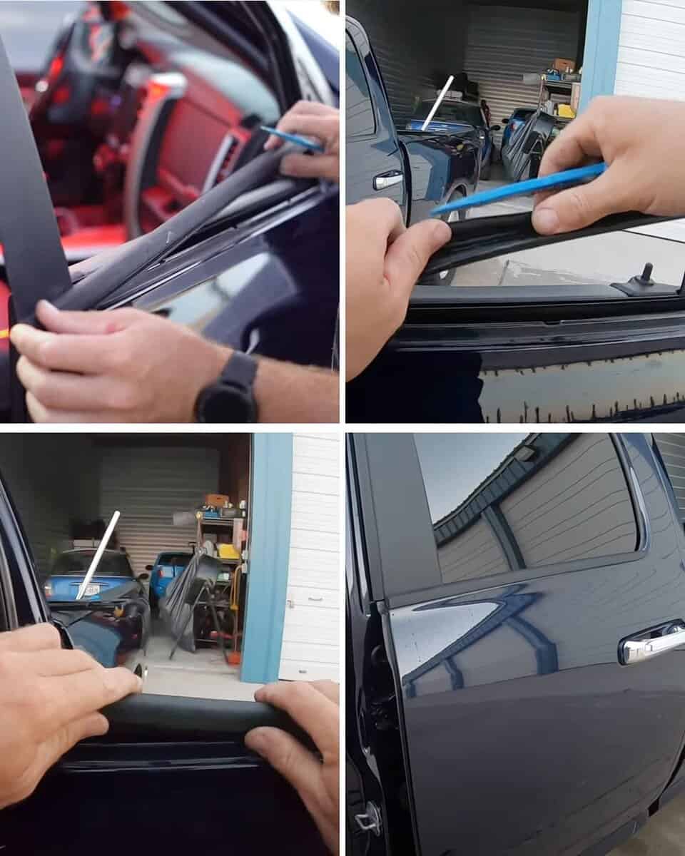 Weatherstrip Window Moulding Trim Seal Belt for Dodge Ram - Imagen 8