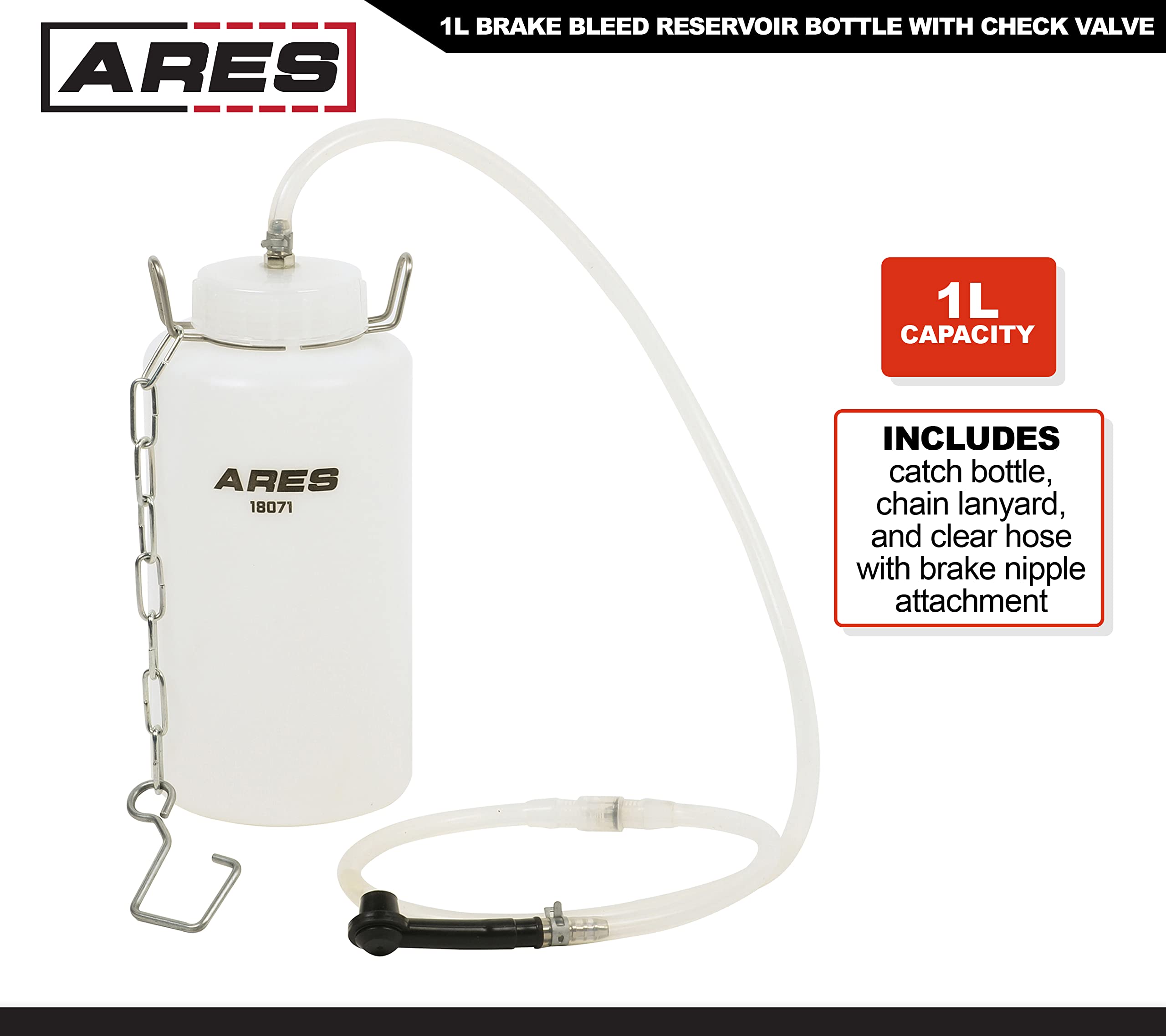 ARES 18071-1L Botella de depósito de líquido de purga de - Imagen 3