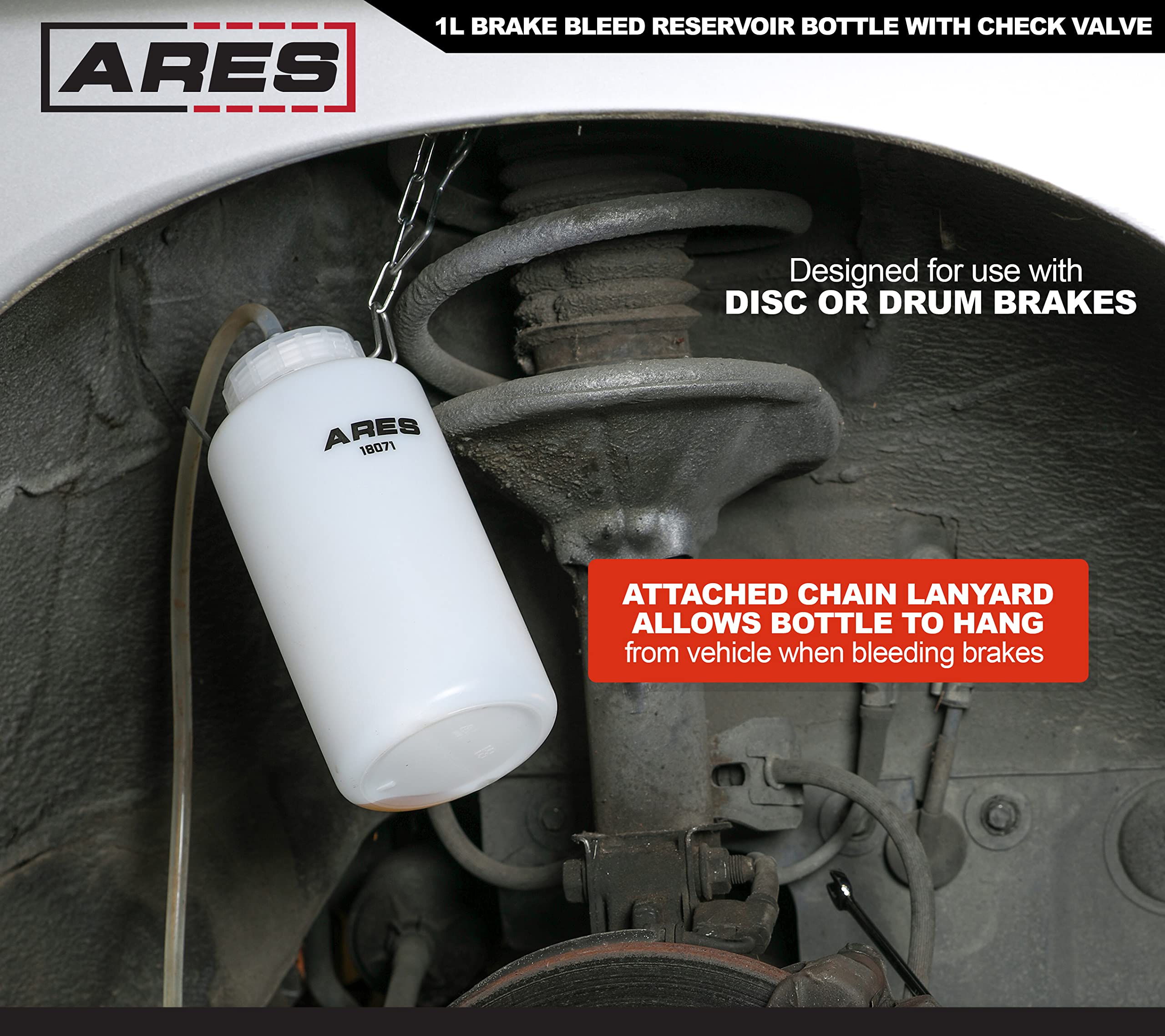 ARES 18071-1L Botella de depósito de líquido de purga de - Imagen 5